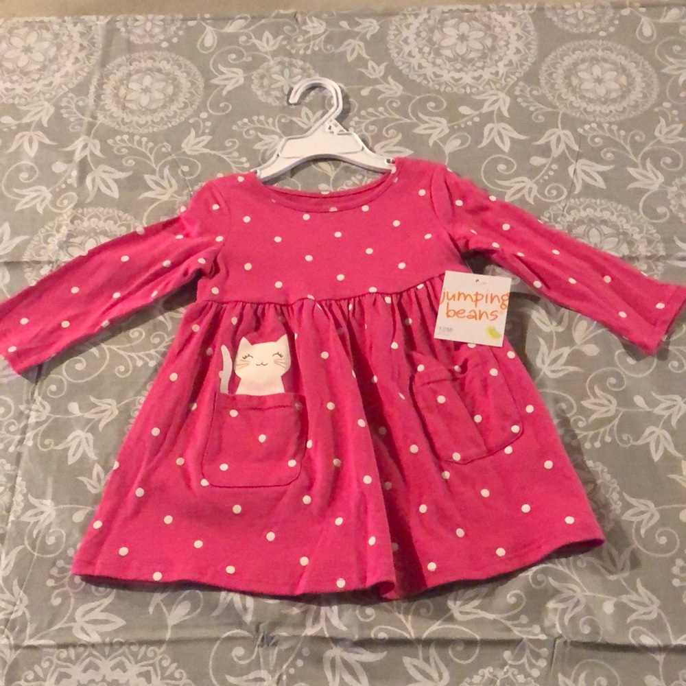 NWT baby girls long sleeve dress